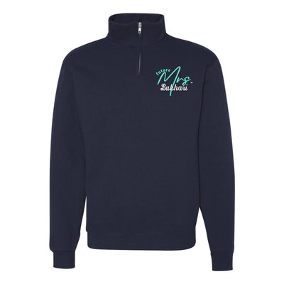 Make It Yours™ 'Mrs./Future Mrs.' Quarter Zip Sweatshirt - United Monograms