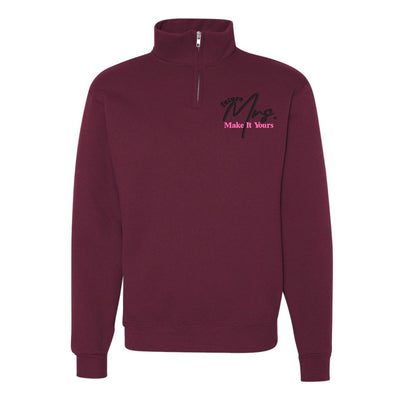 Make It Yours™ 'Mrs./Future Mrs.' Quarter Zip Sweatshirt - United Monograms