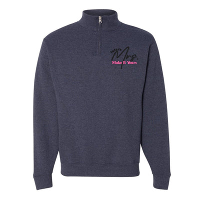 Make It Yours™ 'Mrs./Future Mrs.' Quarter Zip Sweatshirt - United Monograms