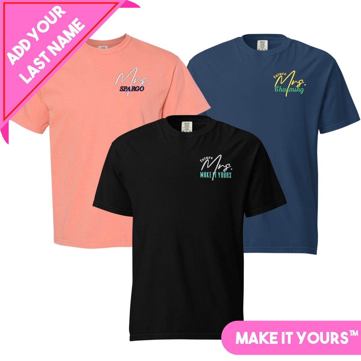 Make It Yours™ 'Mrs./Future Mrs.' T-Shirt - United Monograms