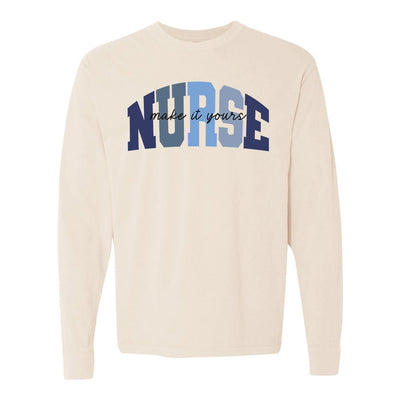 Make It Yours™ 'Nurse Block' Long Sleeve T-Shirt - United Monograms
