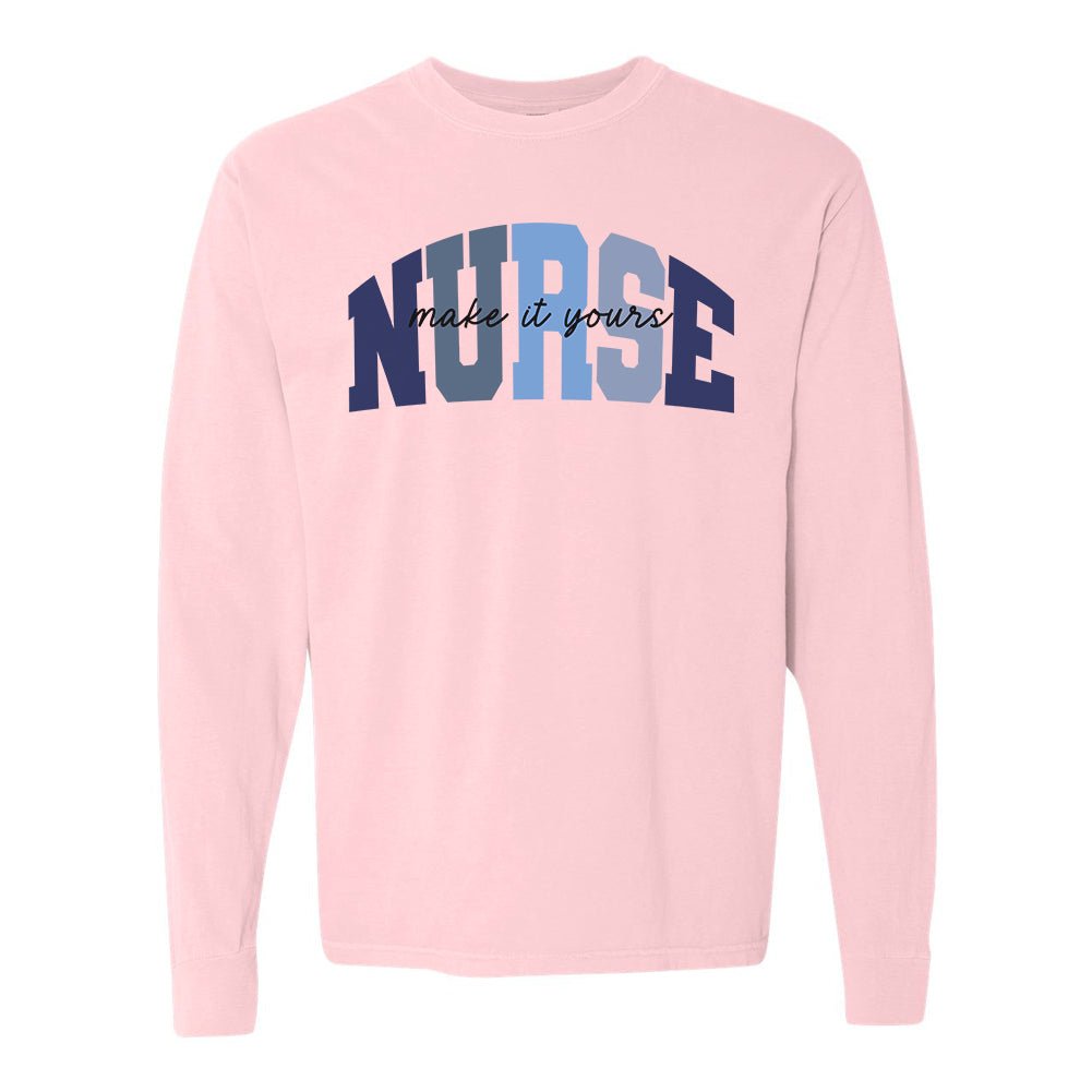 Make It Yours™ 'Nurse Block' Long Sleeve T-Shirt - United Monograms