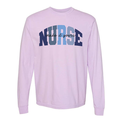 Make It Yours™ 'Nurse Block' Long Sleeve T-Shirt - United Monograms