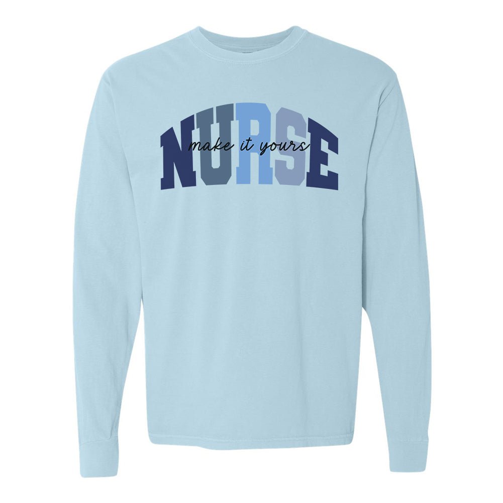 Make It Yours™ 'Nurse Block' Long Sleeve T-Shirt - United Monograms