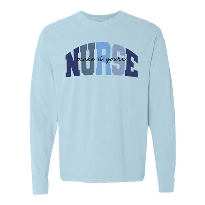 Make It Yours™ 'Nurse Block' Long Sleeve T-Shirt - United Monograms