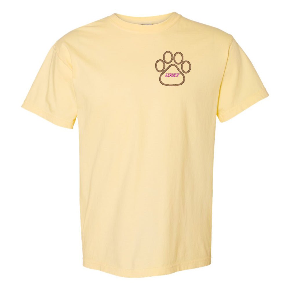 Make It Yours™ Paw Print Comfort Colors T-Shirt - United Monograms