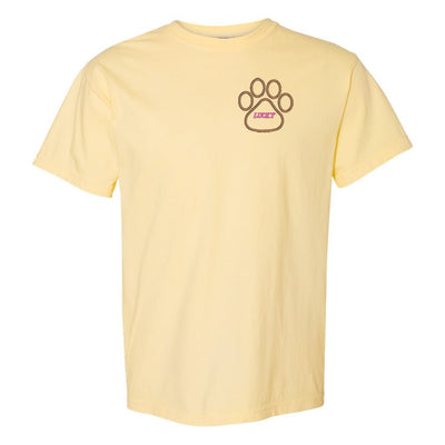 Make It Yours™ Paw Print Comfort Colors T-Shirt - United Monograms