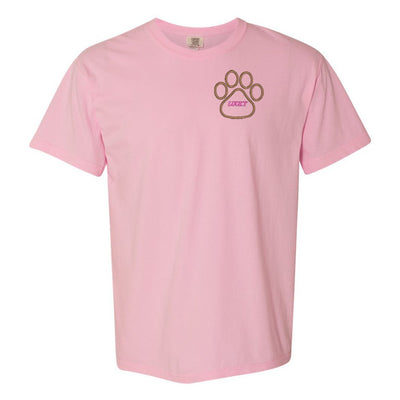 Make It Yours™ Paw Print Comfort Colors T-Shirt - United Monograms