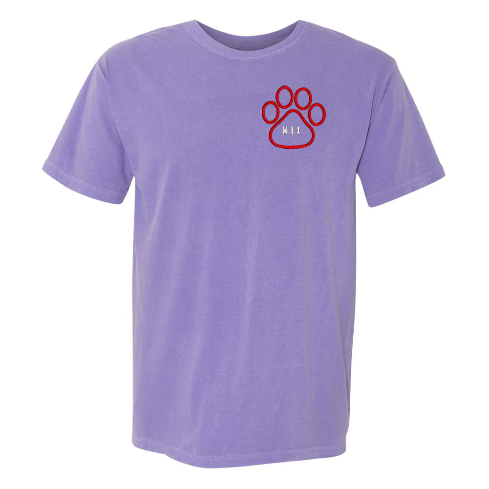 Make It Yours™ Paw Print Comfort Colors T-Shirt - United Monograms