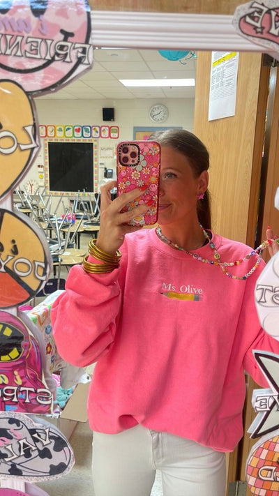 Make It Yours™ Pencil Crewneck Sweatshirt - United Monograms