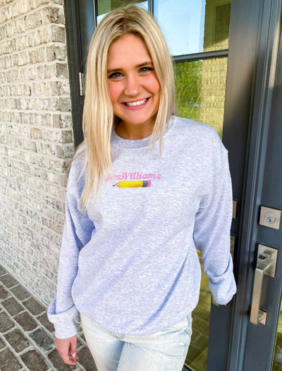 Make It Yours™ Pencil Crewneck Sweatshirt - United Monograms