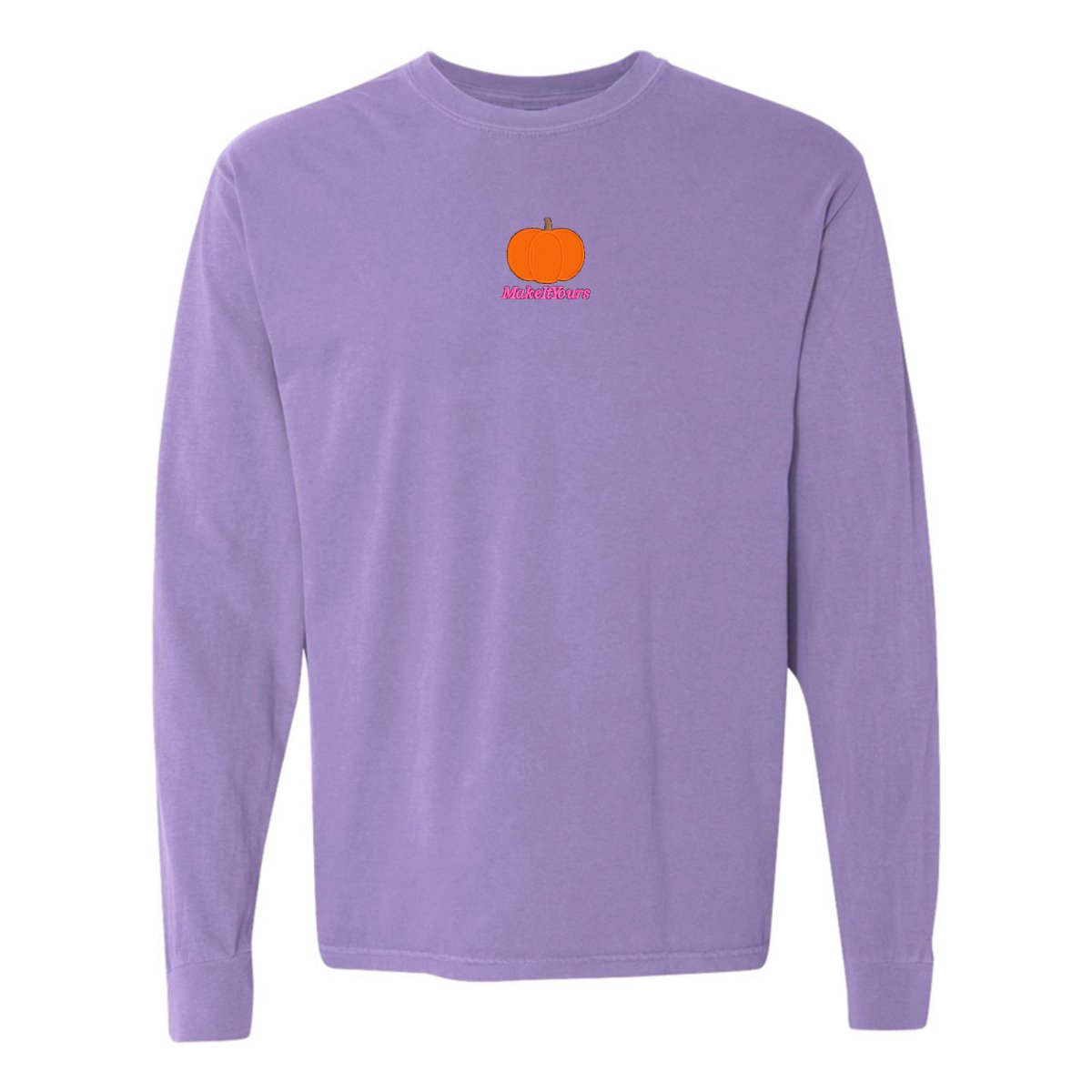 Make It Yours™ Pumpkin Comfort Colors Long Sleeve T - Shirt - United Monograms