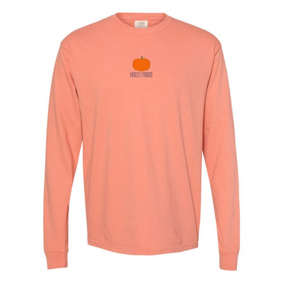 Make It Yours™ Pumpkin Comfort Colors Long Sleeve T - Shirt - United Monograms