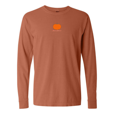 Make It Yours™ Pumpkin Comfort Colors Long Sleeve T - Shirt - United Monograms