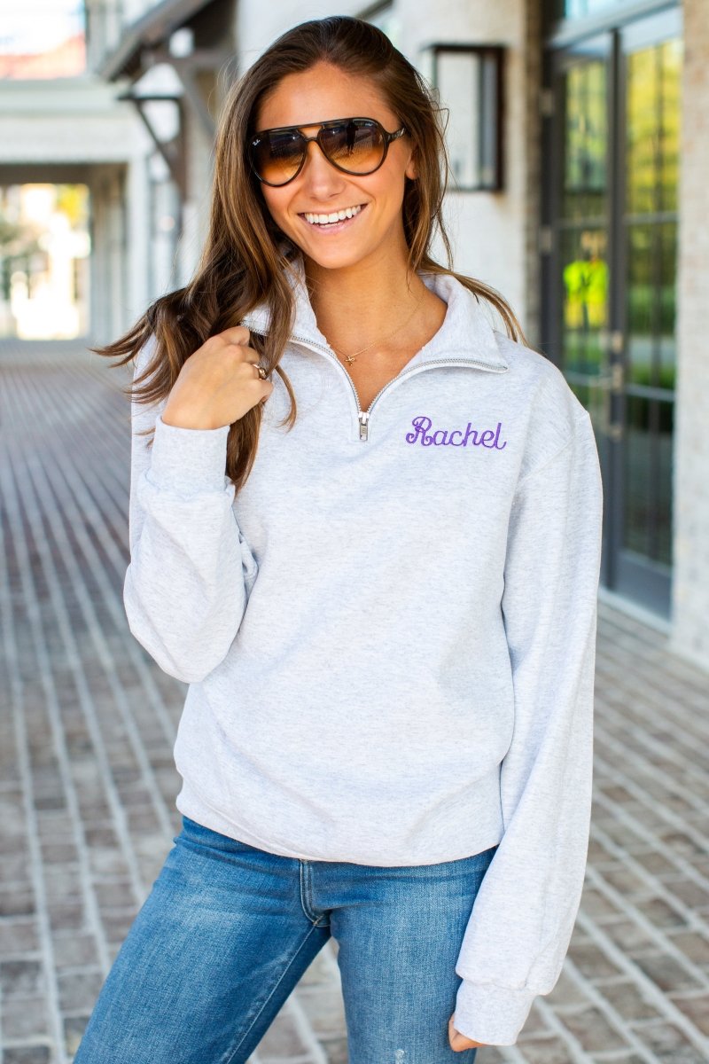 Make It Yours™ Quarter Zip Sweatshirt - United Monograms
