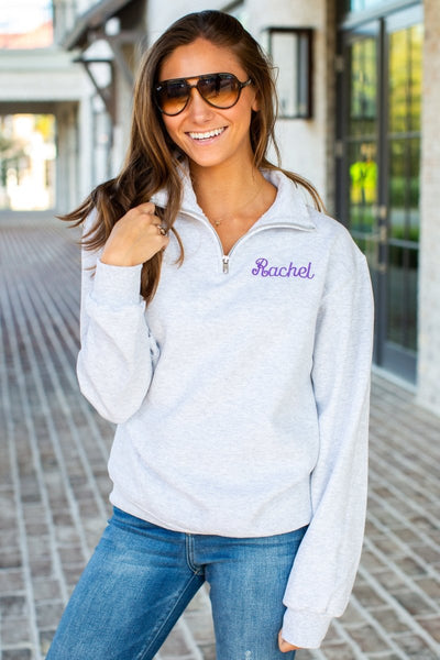 Make It Yours™ Quarter Zip Sweatshirt - United Monograms
