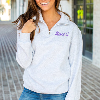 Make It Yours™ Quarter Zip Sweatshirt - United Monograms