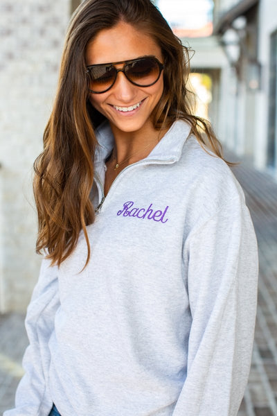 Make It Yours™ Quarter Zip Sweatshirt - United Monograms