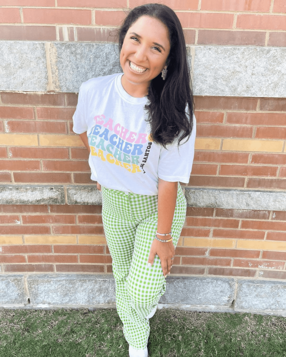 Make It Yours™ 'Retro Teacher' T-Shirt - United Monograms