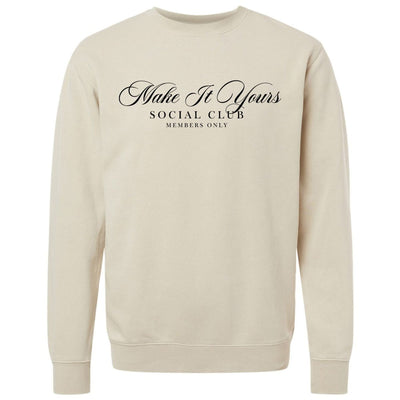 Make It Yours™ 'Social Club' Cozy Crew - United Monograms