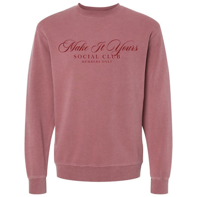 Make It Yours™ 'Social Club' Cozy Crew - United Monograms