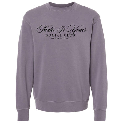 Make It Yours™ 'Social Club' Cozy Crew - United Monograms
