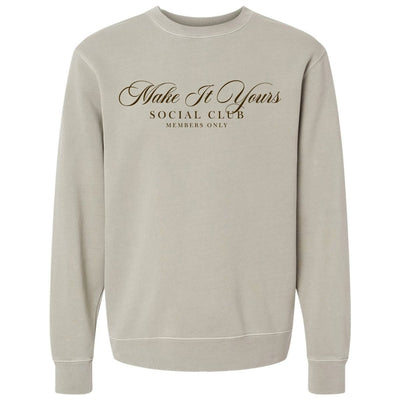 Make It Yours™ 'Social Club' Cozy Crew - United Monograms