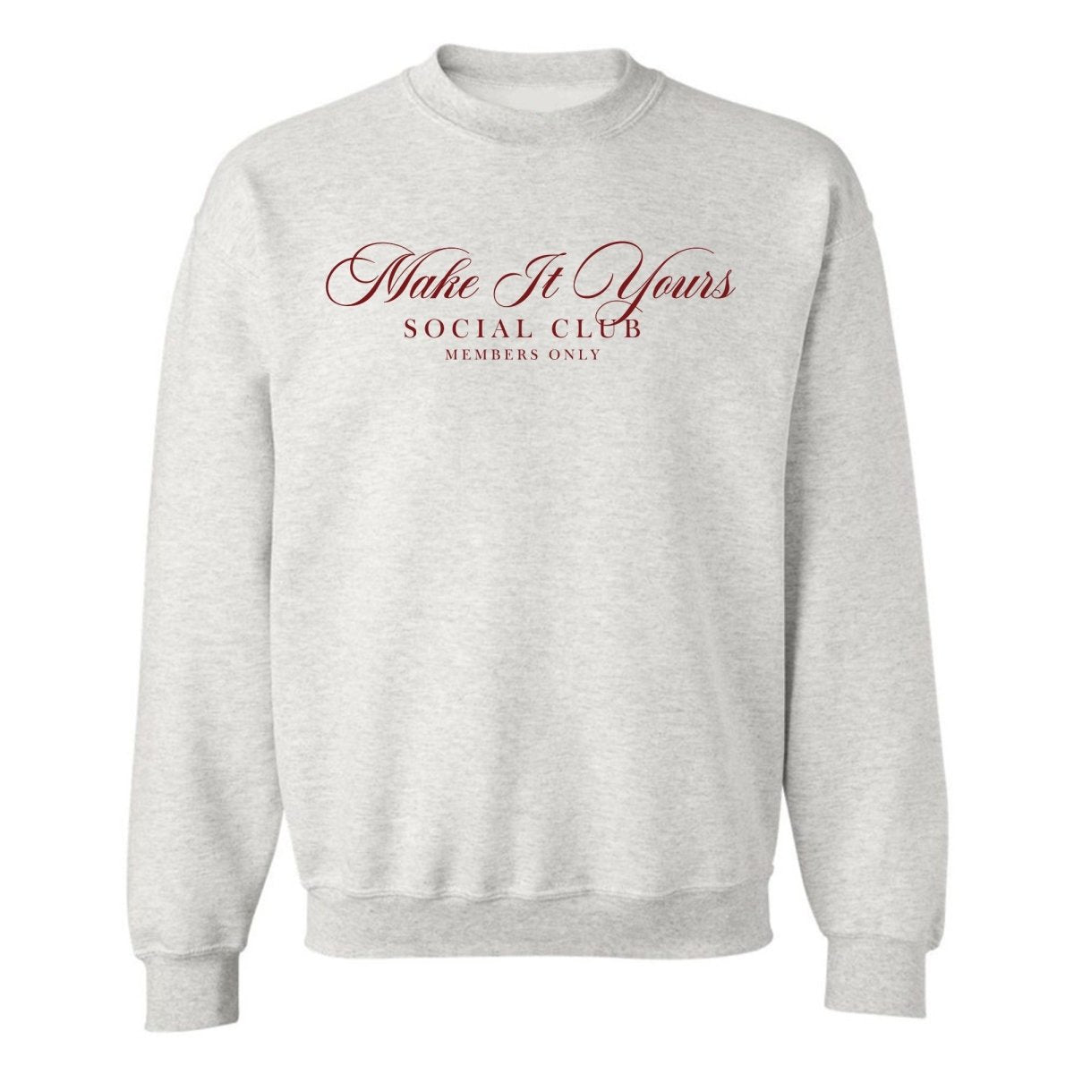 Make It Yours™ 'Social Club' Crewneck Sweatshirt - United Monograms