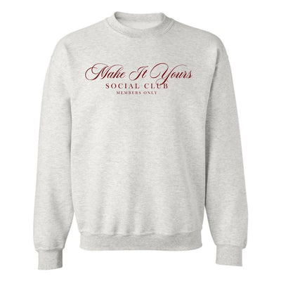 Make It Yours™ 'Social Club' Crewneck Sweatshirt - United Monograms