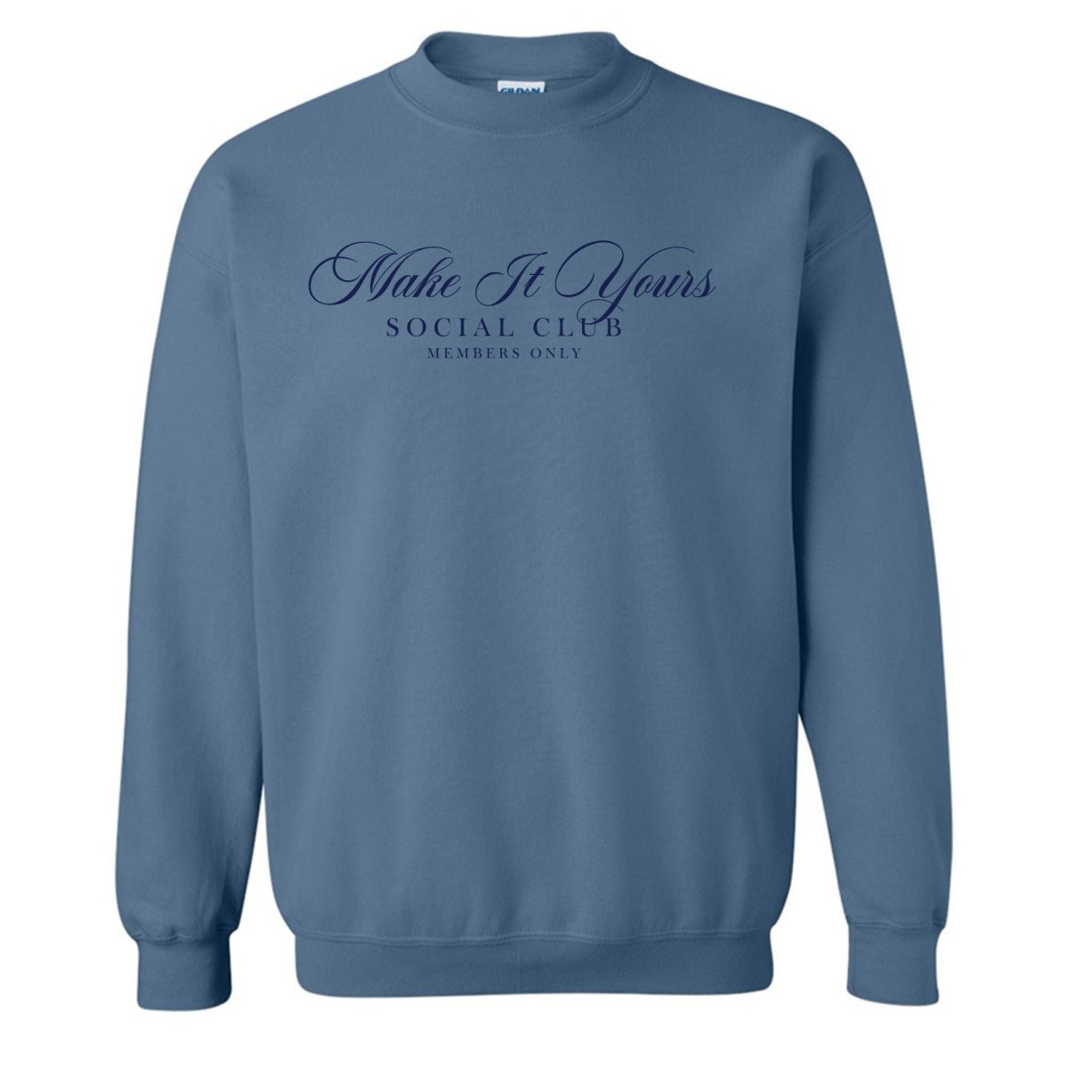 Make It Yours™ 'Social Club' Crewneck Sweatshirt - United Monograms