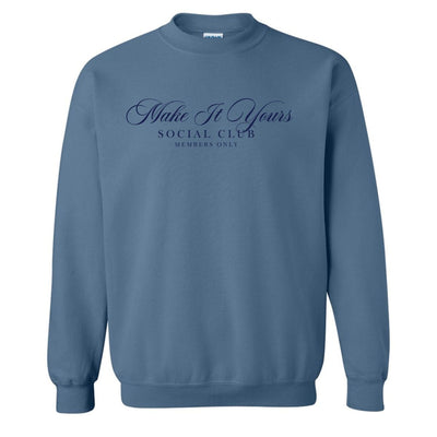 Make It Yours™ 'Social Club' Crewneck Sweatshirt - United Monograms