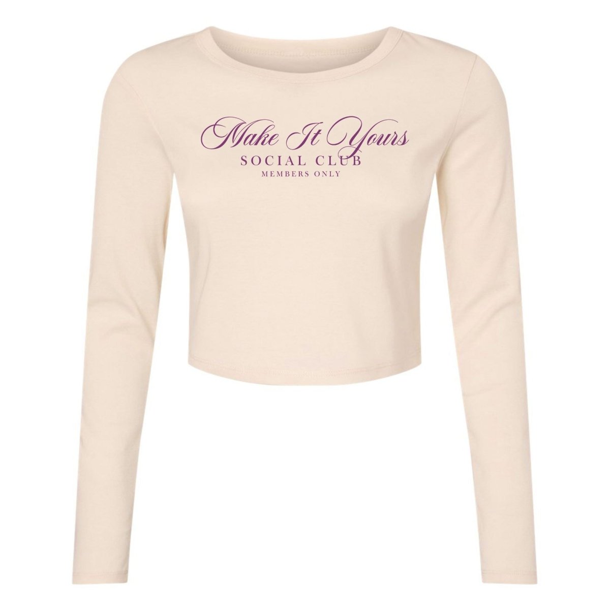 Make It Yours™ 'Social Club' Long Sleeve Baby Tee - United Monograms