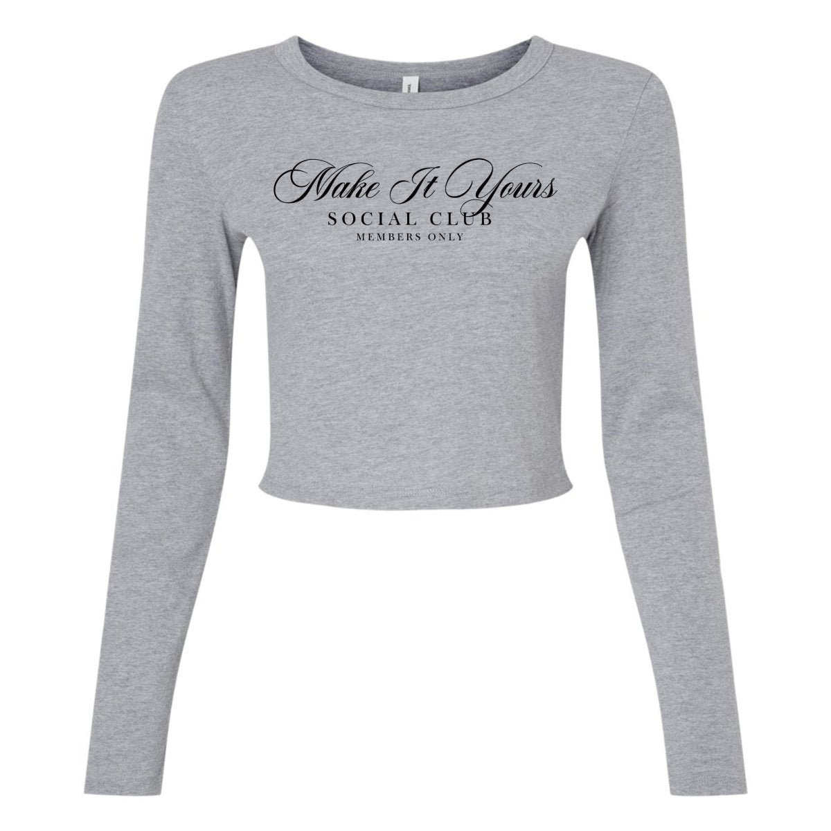 Make It Yours™ 'Social Club' Long Sleeve Baby Tee - United Monograms