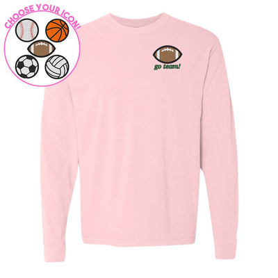 Make It Yours™ Sports Icon Comfort Colors Long Sleeve T-Shirt - United Monograms