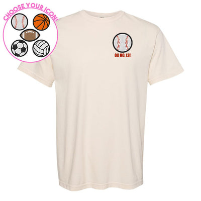 Make It Yours™ Sports Icon Comfort Colors T-Shirt - United Monograms