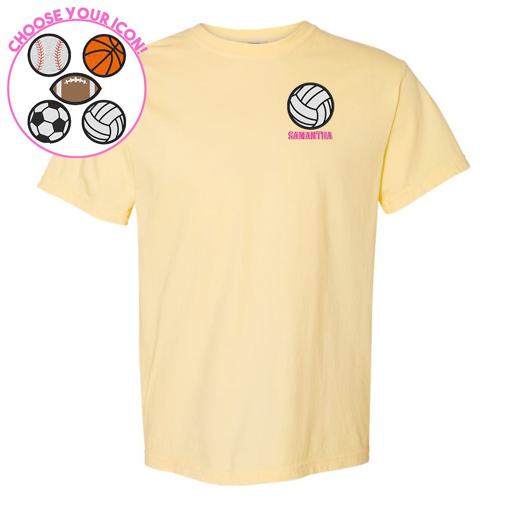 Make It Yours™ Sports Icon Comfort Colors T-Shirt - United Monograms