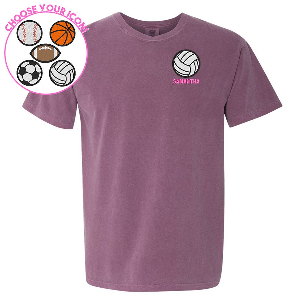 Make It Yours™ Sports Icon Comfort Colors T-Shirt - United Monograms