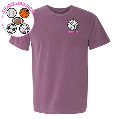 Make It Yours™ Sports Icon Comfort Colors T-Shirt - United Monograms