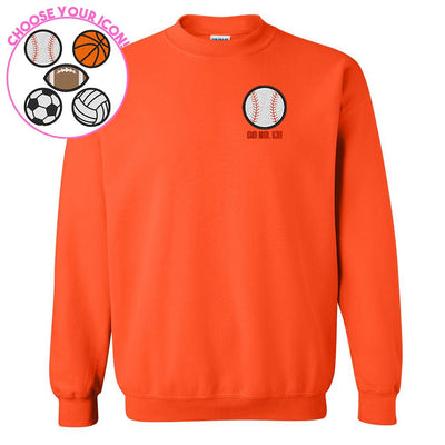 Make It Yours™ Sports Icon Crewneck Sweatshirt - United Monograms