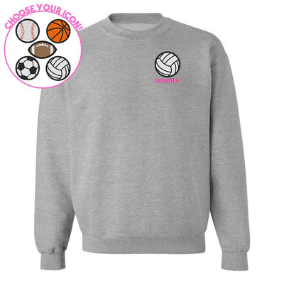 Make It Yours™ Sports Icon Crewneck Sweatshirt - United Monograms