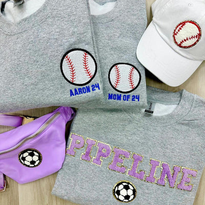 Make It Yours™ Sports Icon Crewneck Sweatshirt - United Monograms