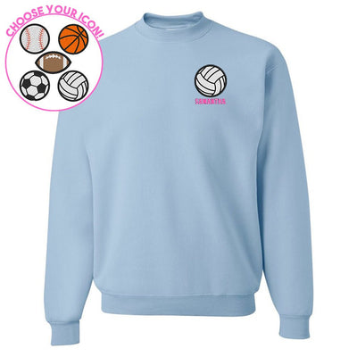 Make It Yours™ Sports Icon Crewneck Sweatshirt - United Monograms