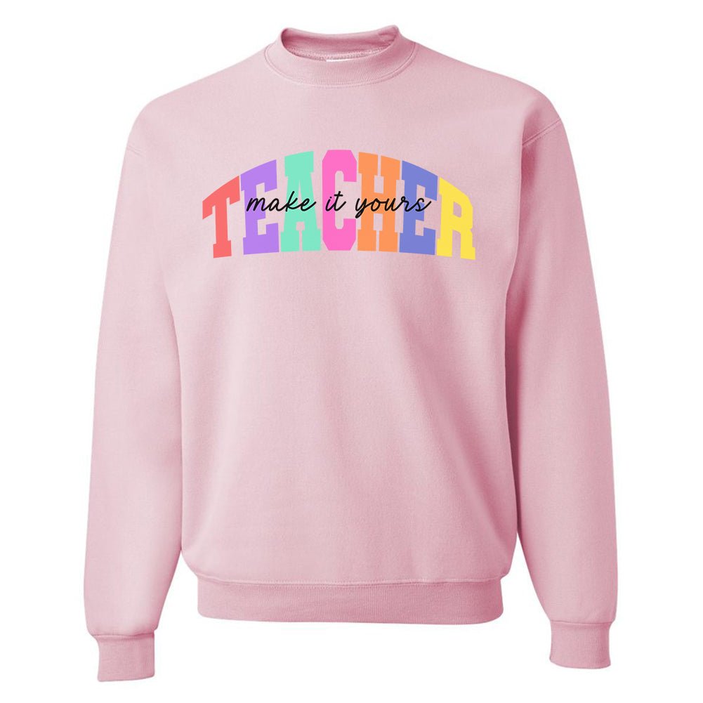 Make It Yours™ 'Teacher Block' Crewneck Sweatshirt - United Monograms