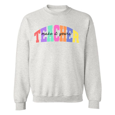 Make It Yours™ 'Teacher Block' Crewneck Sweatshirt - United Monograms