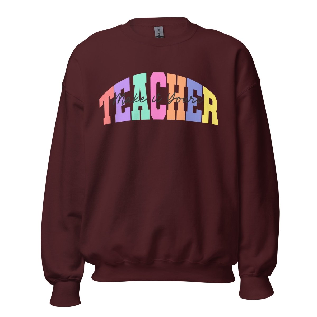 Make It Yours™ 'Teacher Block' Crewneck Sweatshirt - United Monograms