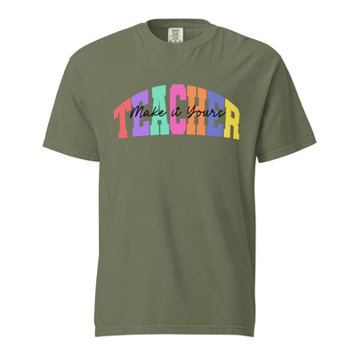 Make It Yours™ 'Teacher Block' T-Shirt - United Monograms