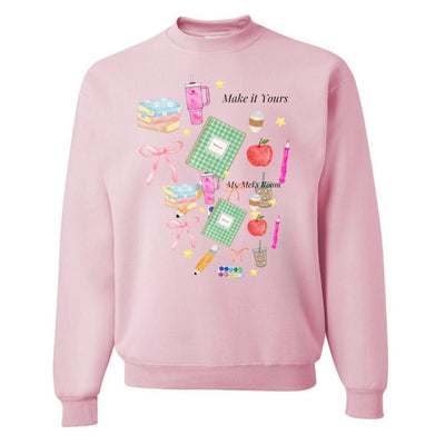 Make It Yours™ 'Teacher Classroom Essentials' Crewneck Sweatshirt - United Monograms