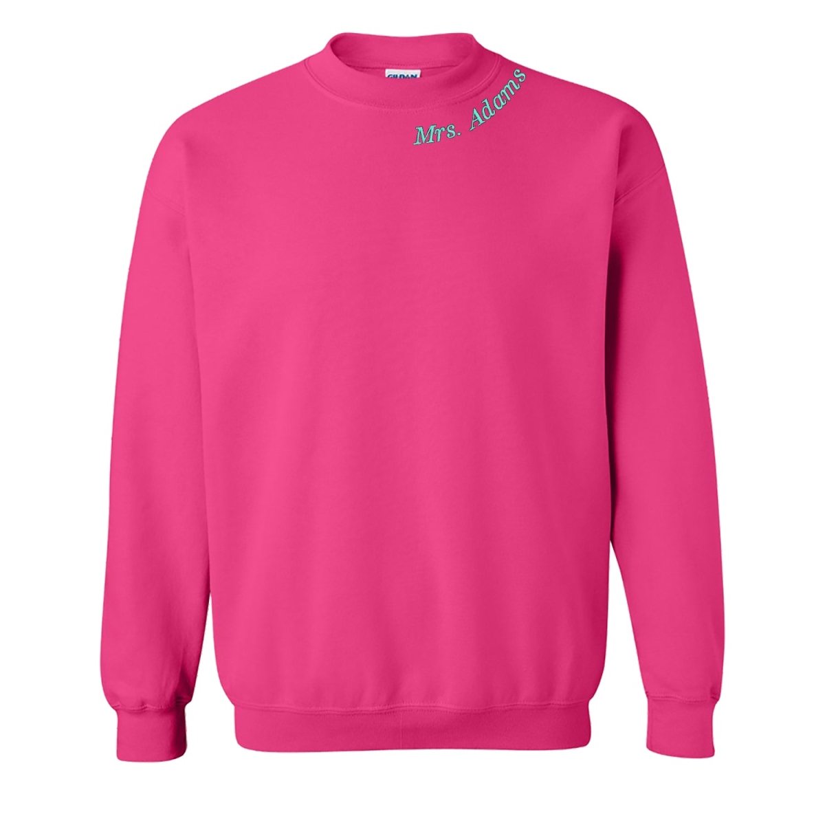 Make It Yours™ Teacher Collar Crewneck Sweatshirt - United Monograms