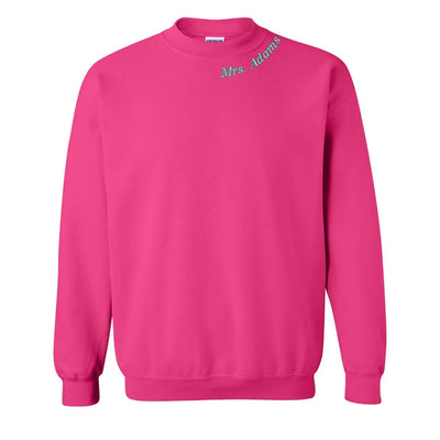 Make It Yours™ Teacher Collar Crewneck Sweatshirt - United Monograms