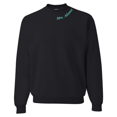 Make It Yours™ Teacher Collar Crewneck Sweatshirt - United Monograms